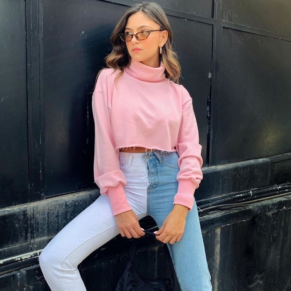 half blue half white jeans